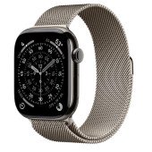 Apple Watch Series 11 GPS + Cellular 46mm Slate Tit. Case w. Natural Milanese Loop - M/L (MFC14+MGJ34)