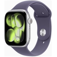 Apple Watch Series 11 GPS + Cellular 46mm Silver Alu. Case w. Purple Fog S. Band - M/L (MFCR4)