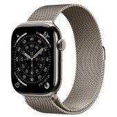 Apple Watch Series 11 GPS + Cellular 46mm Natural Tit. Case w. Natural Milanese Loop - S/M (MFCY4)