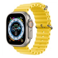 Apple Watch Ultra GPS + Cellular 49mm Titanium Case with Yellow Ocean Band (MNH93/MNHG3)