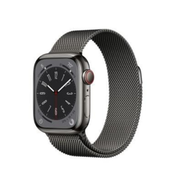 Apple Watch Series 8 GPS + Cellular 41mm Graphite S. Steel Case W. Milanese Loop Graphite (MNJL3/MNJM3)