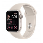 Apple Watch SE 2 GPS 40mm Starlight Aluminum Case with Starlight Sport Band (MNJP3)