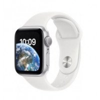 Apple Watch SE 2 GPS 40mm Silver Aluminum Case with White Sport Band (MNJV3)