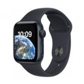 Apple Watch SE 2 GPS 44mm Midnight Aluminum Case with Midnight Sport Band (MNK03)