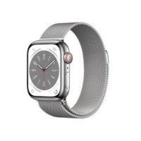 Apple Watch Series 8 GPS + Cellular 45mm Silver S. Steel Case W. Milanese Loop Silver (MNKG3/MNKJ3)
