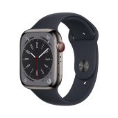 Apple Watch Series 8 GPS + Cellular 45mm Graphite S. Steel Case W. Midnight S. Band (MNKU3)