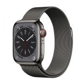 Apple Watch Series 8 GPS + Cellular 45mm Graphite S. Steel Case W. Milanese Loop Graphite (MNKW3/MNKX3)