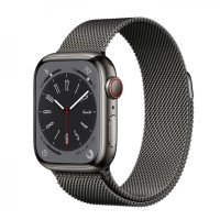 Apple Watch Series 8 GPS + Cellular 45mm Graphite S. Steel Case W. Milanese Loop Graphite (MNKW3/MNKX3)