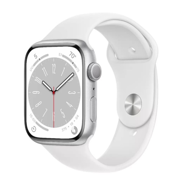 Apple Watch Series 8 GPS 41mm Silver Aluminum Case with White S. Band (MP6K3) - фото Apple Watch Series 8 GPS 41mm Silver Aluminum Case with White S. Band (MP6K3)