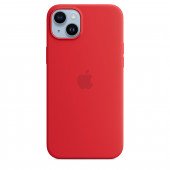 Чехол для iPhone 14 Apple Silicone Case with MagSafe (Red)