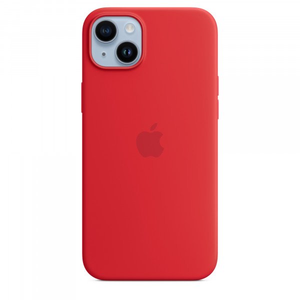 Чехол для iPhone 14 Apple Silicone Case with MagSafe (Red)