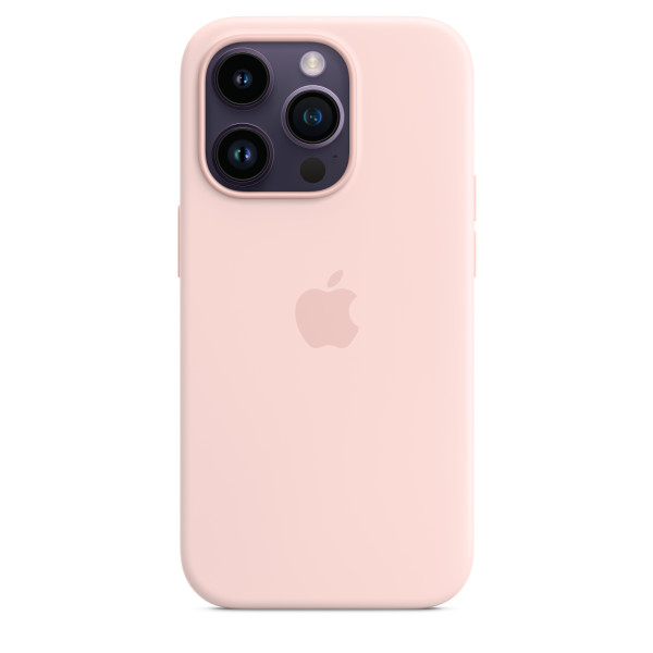 Чехол для iPhone 14 Pro Max Apple Silicone Case with MagSafe (Chalk Pink) - фото Чехол для iPhone 14 Pro Max Apple Silicone Case with MagSafe (Chalk Pink)