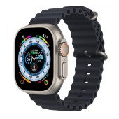 Apple Watch Ultra GPS + Cellular 49mm Titanium Case with Midnight Ocean Band (MQET3/MQFK3)