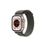 Apple Watch Ultra GPS + Cellular 49mm Titanium Case With Green Alpine Loop - Medium (MQEW3/MQFN3)