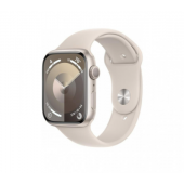 Apple Watch Series 9 GPS 41mm Starlight Aluminum Case w. Starlight Sport Band - M/L (MR8U3)