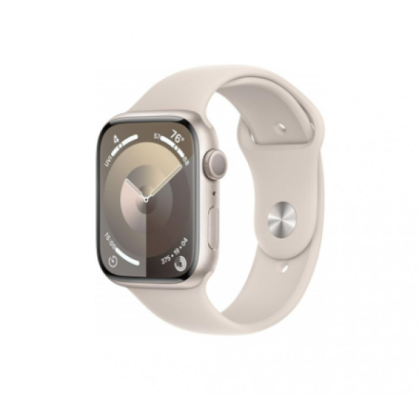 Apple Watch Series 9 GPS 41mm Starlight Aluminum Case w. Starlight Sport Band - M/L (MR8U3) - фото Apple Watch Series 9 GPS 41mm Starlight Aluminum Case w. Starlight Sport Band - M/L (MR8U3)