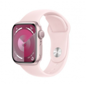 Apple Watch Series 9 GPS 41mm Pink Aluminum Case w. Light Pink S. Band - S/M (MR933)