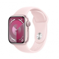 Apple Watch Series 9 GPS 41mm Pink Aluminum Case w. Light Pink S. Band - S/M (MR933)