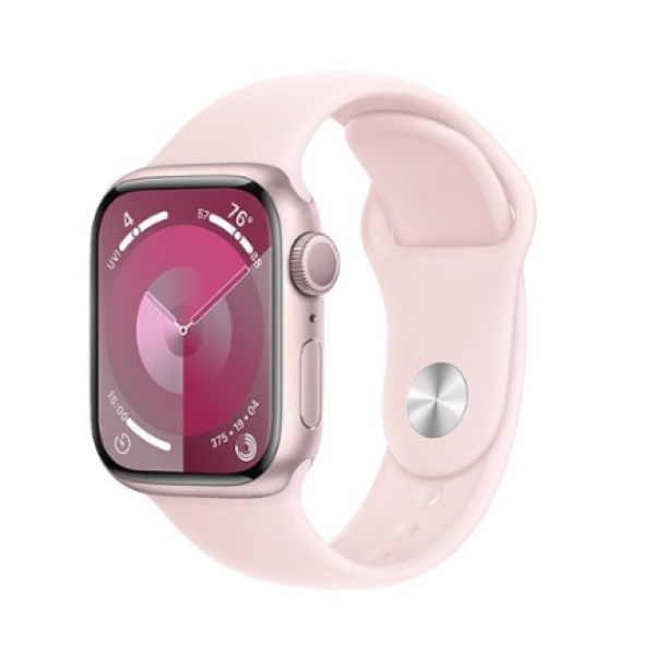 Apple Watch Series 9 GPS 41mm Pink Aluminum Case w. Light Pink S. Band - S/M (MR933) - фото Apple Watch Series 9 GPS 41mm Pink Aluminum Case w. Light Pink S. Band - S/M (MR933)