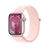 Apple Watch Series 9 GPS 41mm Pink Aluminum Case w. Light Pink S. Loop (MR953)