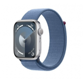 Apple Watch Series 9 GPS 45mm Silver Aluminum Case w. Winter Blue S. Loop (MR9F3)