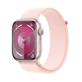 Apple Watch Series 9 GPS 45mm Pink Aluminum Case w. Light Pink S. Loop (MR9J3)