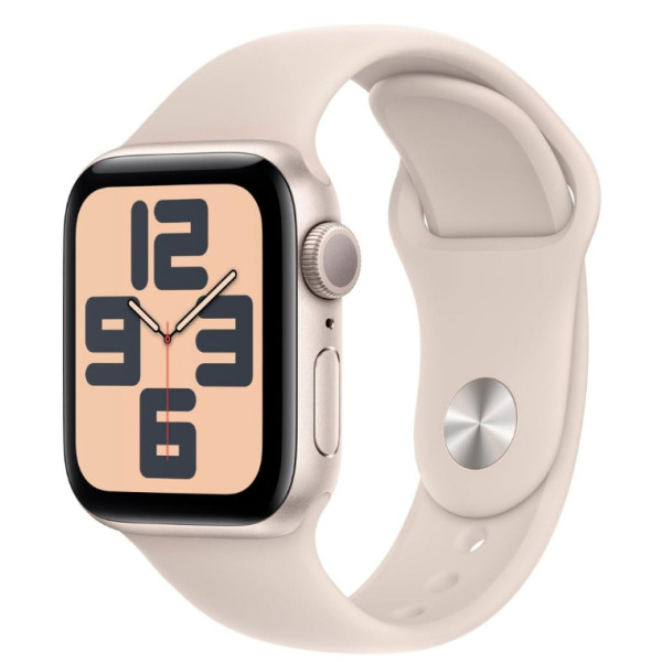 Apple Watch SE 2 GPS 40mm Starlight Aluminium Case with Starlight Sport Band M/L (MR9V3) - фото Apple Watch SE 2 GPS 40mm Starlight Aluminium Case with Starlight Sport Band M/L (MR9V3)