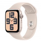 Apple Watch SE 2 GPS 44mm Starlight Aluminium Case with Starlight Sport Band M/L (MRE53)