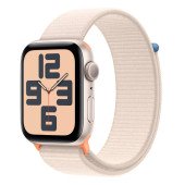 Apple Watch SE 2 GPS 44mm Starlight Aluminium Case with Starlight Sport Loop (MRE63)