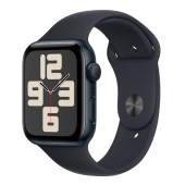 Apple Watch SE 2 GPS 44mm Midnight Aluminium Case with Midnight Sport Band S/M (MRE73)