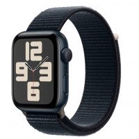 Apple Watch SE 2 GPS 44mm Midnight Aluminium Case with Midnight Sport Loop (MREA3)