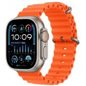 Watch Ultra 2 GPS + Cellular 49mm Titanium Case with Orange Ocean Band (MREH3)