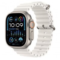Watch Ultra 2 GPS + Cellular 49mm Titanium Case with White Ocean Band (MREJ3)