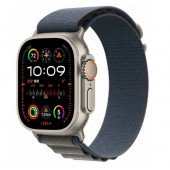Watch Ultra 2 GPS + Cellular 49mm Titanium Case with Blue Alpine Loop - Large (MREQ3/MRFD3)