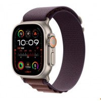 Watch Ultra 2 GPS + Cellular 49mm Titanium Case with Indigo Alpine Loop - Medium (MRET3)