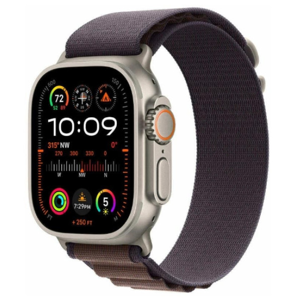 Watch Ultra 2 GPS + Cellular 49mm Titanium Case with Indigo Alpine Loop - Large (MREW3) - фото Watch Ultra 2 GPS + Cellular 49mm Titanium Case with Indigo Alpine Loop - Large (MREW3)