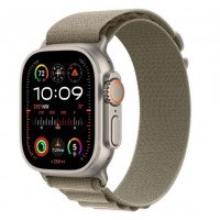 Watch Ultra 2 GPS + Cellular 49mm Titanium Case with Olive Alpine Loop - Large (MRF03/MRFK3)