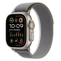 Watch Ultra 2 GPS + Cellular 49mm Titanium Case with Green/Gray Trail Loop - S/M (MRF33)