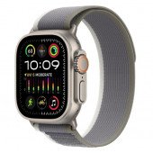 Watch Ultra 2 GPS + Cellular 49mm Titanium Case with Green/Gray Trail Loop - M/L (MRF43)