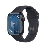 Apple Watch Series 9 GPS + Cellular 41mm Midnight Alu. Case w. Midnight S. Band - M/L (MRHT3)