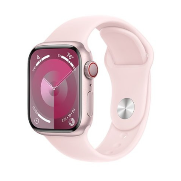 Apple Watch Series 9 GPS + Cellular 41mm Pink Alu. Case w. Light Pink Sport Band - S/M (MRHY3) - фото Apple Watch Series 9 GPS + Cellular 41mm Pink Alu. Case w. Light Pink Sport Band - S/M (MRHY3)