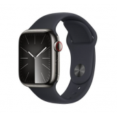 Apple Watch Series 9 GPS + Cellular 41mm Graphite S. Steel Case w. Midnight S. Band - M/L (MRJ93)