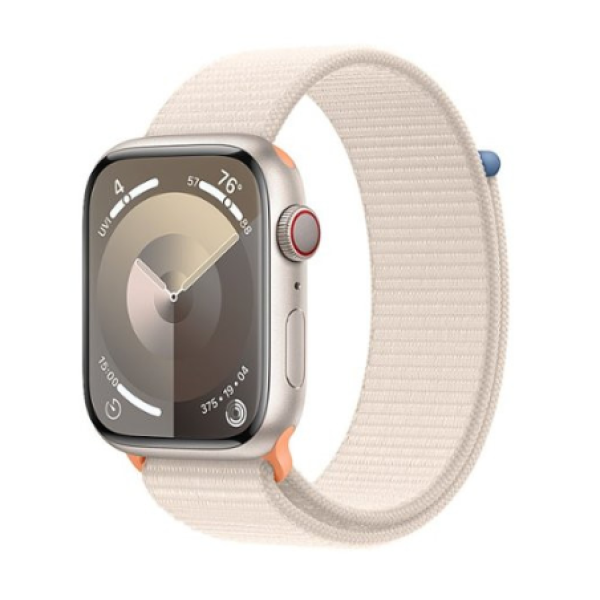 Apple Watch Series 9 GPS + Cellular 45mm Starlight Alu. Case w. Starlight Sport Loop (MRMA3) - фото Apple Watch Series 9 GPS + Cellular 45mm Starlight Alu. Case w. Starlight Sport Loop (MRMA3)