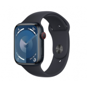 Apple Watch Series 9 GPS + Cellular 45mm Midnight Alu. Case w. Midnight S. Band - M/L (MRMD3)