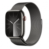 Apple Watch Series 9 GPS + Cellular 45mm Graphite S. Steel Case w. Graphite Milanese Loop (MRMX3)