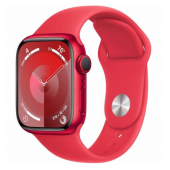 Apple Watch Series 9 GPS 41mm PRODUCT RED Alu. Case w. PRODUCT RED Sport Band - S/M (MRXG3)