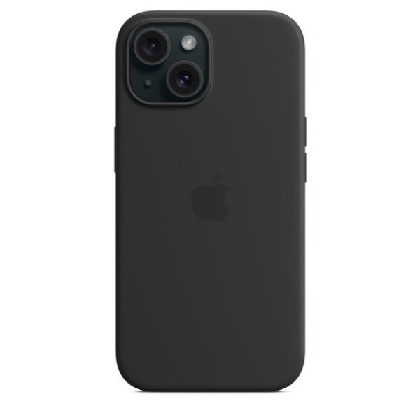 Чехол для iPhone 15 Apple Silicone Case with MagSafe (Black)