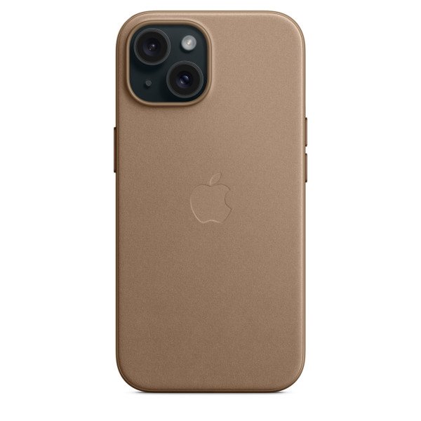 Чехол для iPhone 15 Apple FineWoven with MagSafe (Taupe) - фото Чехол для iPhone 15 Apple FineWoven with MagSafe (Taupe)