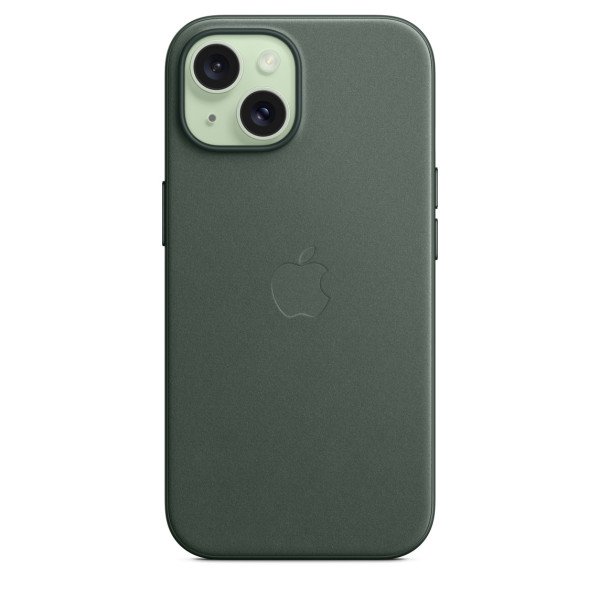 Чехол для iPhone 15 Apple FineWoven with MagSafe (Evergreen)