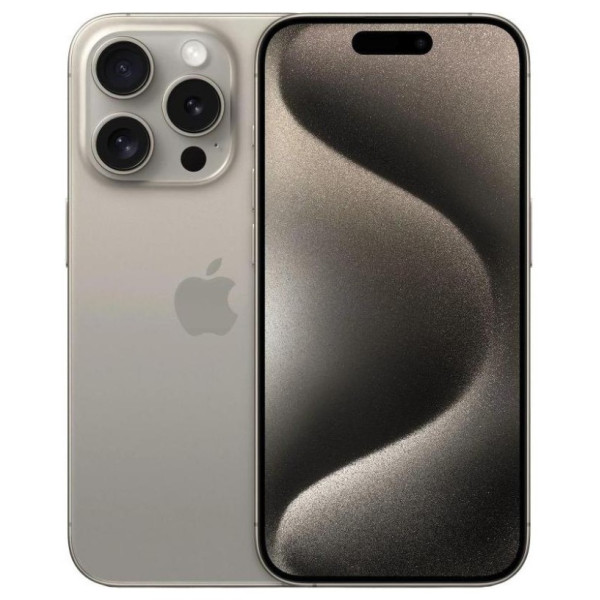 Apple iPhone 15 Pro Max Natural Titanium 256 GB eSIM (MU683) (used) - фото Apple iPhone 15 Pro Max Natural Titanium 256 GB eSIM (MU683) (used)